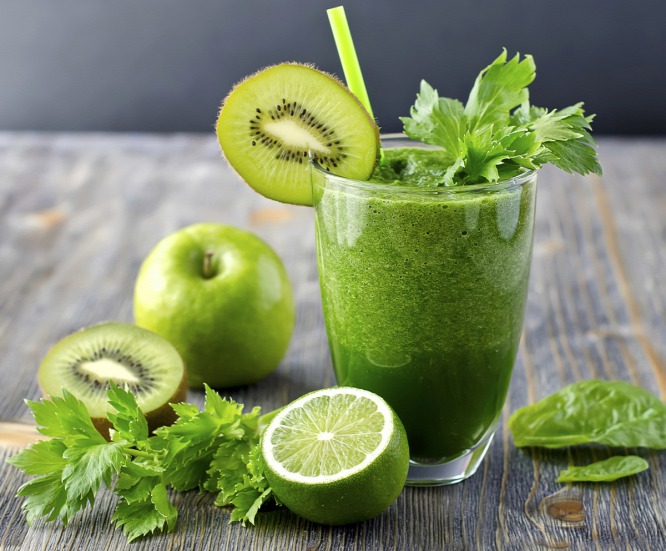 licuado verde para bajar de peso rápido