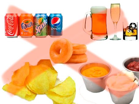 prohibido en dieta para bajar de peso