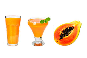 Batidos de papaya